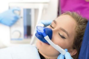 Patient receiving nitrous oxide 